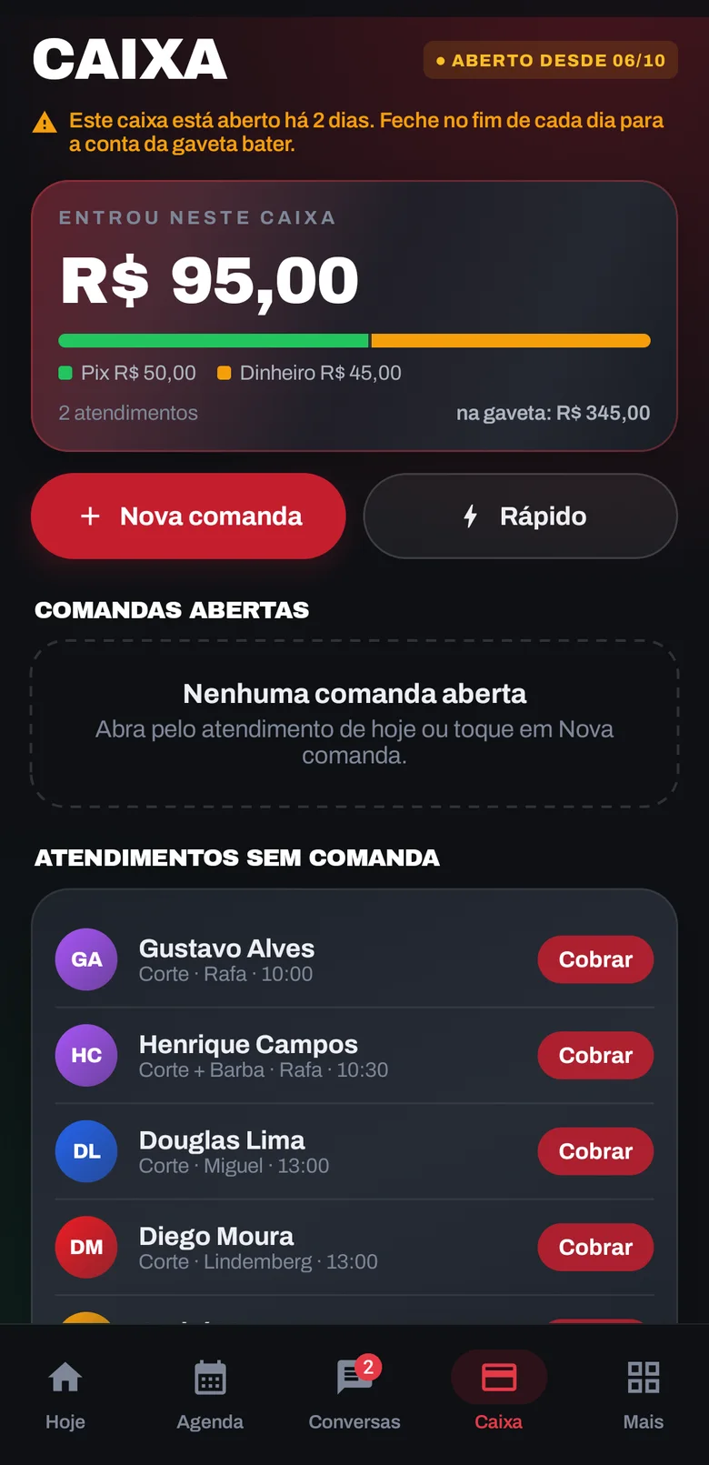 App no Android: o caixa do dia